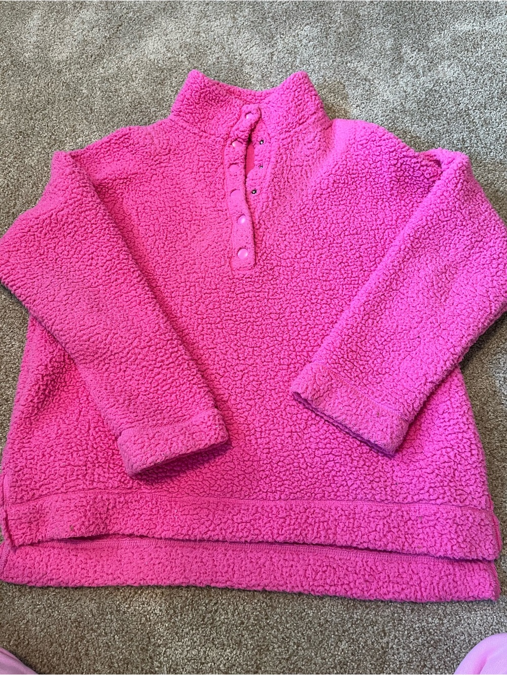 aerie hot pink oversized fleece